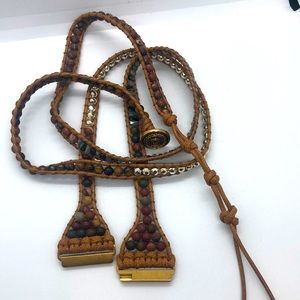 Smartwatch wrap around beaded braclet, 38mm and 44mm